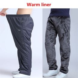 Wholesale-6XL 2016 fashion Winter waterproof casual men pants clothing male casual sweatpants trousers baggy Fleece super warm pants men