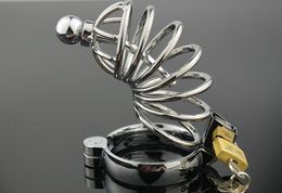 Stainless Steel Lockable Penis Cages Cock Ring Sleeve Male Chastity Device Cage Belt Cockring Sex Toys For Men