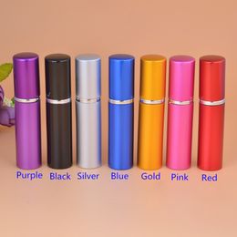 Free DHL 100Pcs 5ml 10ml Spray Empty Glass Aluminium Bottles Cute Tiny Small Perfume Bottles HOt Sale Colourful Nozzle Home Fragrances Bottles