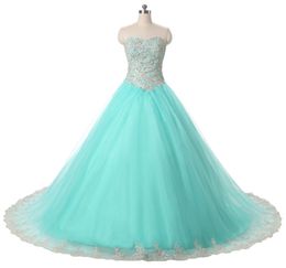 2017 Fashion Sweetheart Lace Ball Gown Quinceanera Dresses with Appliques Sequined Plus Size Sweet 16 Dresses Vestido Debutante Gowns BQ40