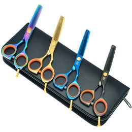 5.5" 2017 New Meisha Hairdressers Thinning Shears JP440C 62HRC Barbers Golden Hair Scissors Salon or Home Used DIY Hair Tools Hot, HA0018