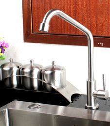 kitchen faucet water faucets deck mounted sink faucet single handle 1 hole 304 stainless steel tap 022510