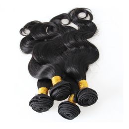 4 bundles brazilian body wave virgin hair weave Natural Black Colour 4 pcs human hair bundles