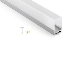 50 X 1M sets/lot professional customized aluminium led profile and deep cover alu u extrusion for ceiling or pendant lights