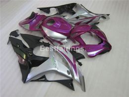 Injection body parts fairing kit for Honda CBR600RR 07 08 purple silver black fairings set CBR 600RR 2007 2008 YT37