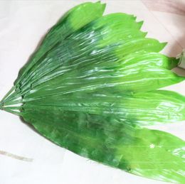 20pcs Artificial Green leaves Leaf For Craft Wedding Bridal Bouquet Home Office Wreath Decoration