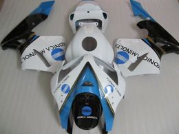 Injection Moulded plastic fairing kit for Honda CBR600RR 05 06 white blue black fairings set CBR600RR 2005 2006 OT11