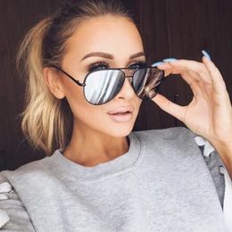 Whole- HIGH KEY Sunglasses women mirror shades Australia black silver sunglass gold male sun glasses for driving196P