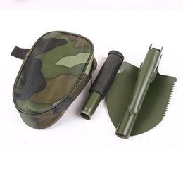 Mini Multi-function Folding Shovel Survival Trowel Dibble Pick Outdoor Emergency Rescue spade Practical Hiking Camping Gadgets Tool