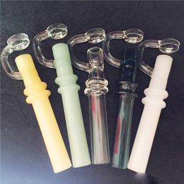 Price Reduction Labs Glass Taster Smoking and Water Pipe Oil Burner mini tobacco Oil Wax Smoking CONCENTRATE TASTERS 10mm borosilicate tubin