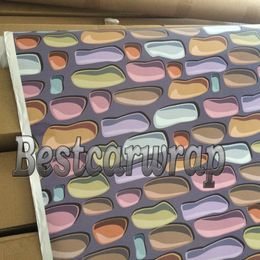 Cobblestone Design Stone style Camo Vinyl Truck / Car Wrap With air bubble Free Waterproof Auto cover sticker skins size 1.52x10m/20m/30m