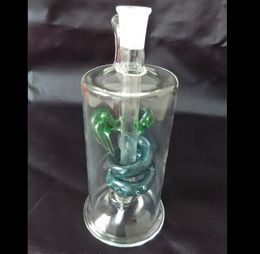 Multicolor snake hookah glass bongs accessories   , Colourful Pipe Smoking Curved Glass Pipes Oil Burner Pipes Water Pipes Dab Rig Glass Bong