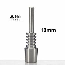 10mm Titanium Tip Nectar Collec Tip Titanium Nail Male Joint Micro NC Kit Inverted Nails Length 40mm Ti Nail Tips Hookah 198