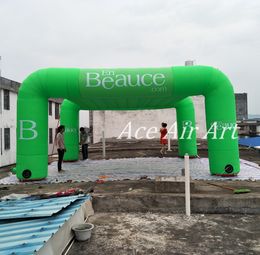 6m L x 5.75m W x3m H Cool Green Inflatable Tent with logo without Mist Machine Shelter for car parking