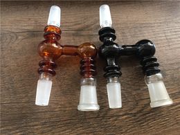 Colourful New Arrival heady Oil Reclaimer Adapter 90 Degree 14mm 18mm male female Joint Size Male Glass Adapter For Glass Bongs