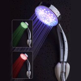 Romantic Automatic 7 Colour LED Lights Handing Shower Head for Bathroom