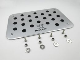 For Peugeot 206 207 208 301 307 408 308cc 508 607 2008 3008 4008 608 107 108 Universal Floor Carpet Mat Pedal Pad Footrest Plate
