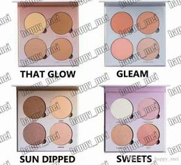 Free Shipping ePacket New Makeup Face 4 Colors Bronzers & Highlighters Palette!7.4g