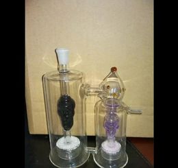 Colour twins conjoined pot , Oil Burner Glass Pipes Water Pipes Glass Pipe Oil Rigs Smoking with Dropper Glass Bongs Accesso