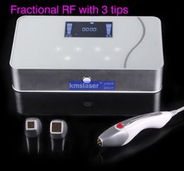 portable slimming machine fractional RF skin rejuvenation with 3 tips for facial face care