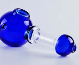 Two-color round shaped bubble head , Wholesale Glass Bongs, Glass Water Pipe, Hookah, Smoking Accessories,
