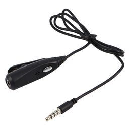 Freeshipping 10pcs/lot Pro 3.5mm Audio Extension Cable With Mic Microphone Headset Headphone With Clip