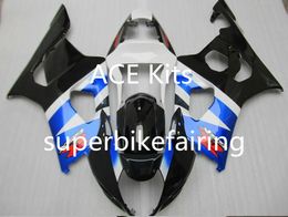 3 free gifts New Suzuki GSXR1000 K3 03 04 GSXR 1000 K3 2003 2004 Injection ABS Plastic Motorcycle Fairing The Cool Blue black White ZI