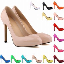 Hi-Q 13 Farben Damen High Heels speicherte Korsettstil-Pumpen Arbeit Frauen Schuhe