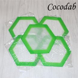 small hexagon dabber sheets bho concentrates wax nonstick pad silicone mats wax cutting sheet silicone Fibreglass baking mat pastry dhl