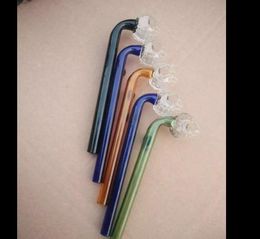 Multi - Colour straight tube burner bongs accessories Oil Burner Glass Pipes Water Pipes Glass Pipe Oil Rigs Smoking with Dropper Glass B