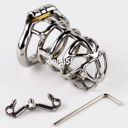 Unique Design Chastity Cage Stainless Steel Anti off version Male Chastity Device 3.26" Cock Cage For Men