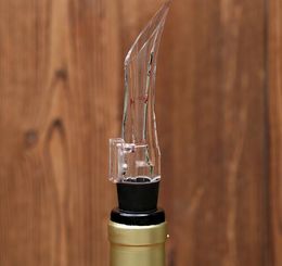 New 50pcs Acrylic Aerating Pourer Decanter Wine Aerator Spout Pourer Portable Wine Accessories KD1