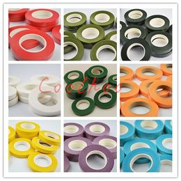 Wholesale- paper floral floriculture tape with small viscous for DIY silk flower material 12mm*30yards