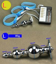 2023 New Kiwi Extension Bdsm Electric Shock With Penis Ring Anal Plug Home Therapy Equipment For Penis Sex Toys