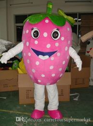 2017 brand new High Quality strawberry mascot costumes adult size Halloween Halloween party fancy dress for sale