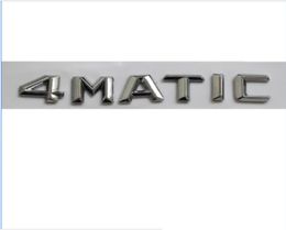 Chrome ABS Number Letters Trunk Emblem Badge Sticker for Mercedes Benz 4MATIC