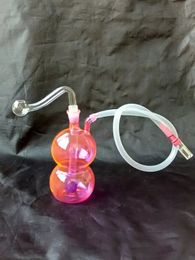 Colour gourd hookah glass bongs accessories , Water Pipes Glass Bongs Hooakahs Two Functions For Oil Rigs Glass Bongs