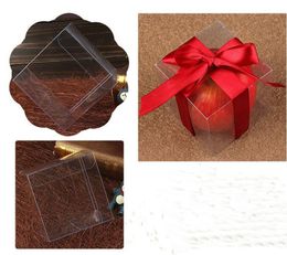 Square Plastic Clear PVC Boxes Transparent Waterproof Gift Box PVC Carry Cases Packaging Box For jewelry/Candy/toys