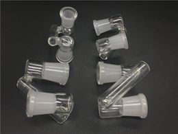 Wholsale Glass adapter 18mm 14mm Female to Female Drop Down Glass Adapter Oil Philtre Adapter Joint 18mm to 18mm for Glass Water Bongs