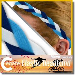 Wholesale new non slip headband different colored elastic weave braided headbands free shipping