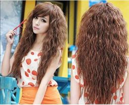 100% Brand New High Quality Fashion Picture full lace wigs>New Fashion Charm Women's wigs +Free Shipping Blonde mix Long Curly Full wigs