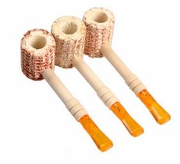 smoking corn cob pipes Australia - Fashion Hot Natural Corn Cob Gourd-shaped Cigarette Holder Smoking Pipe Tobacco Pipe