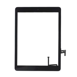 150PCS Touch Screen Glass Panel Digitizer with Buttons Adhesive Assembly for iPad Air free Shipping