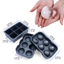 Reusable Glacio Silicone Giant Ice Ball Maker Cube Moulds No-Spill Ice Cube TraySet of 2 BPA 252g