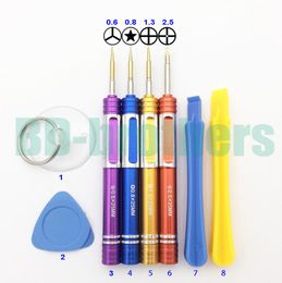 New Screwdrivers 8 in 1 Opening Tools Kit with 0.6Y Screwdriver For iPhone7 Dedicated Repair Tool 100set/lot