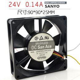 SANYO L09P0924H305 24V 0.14A 9025 9CM three wire cooling fan