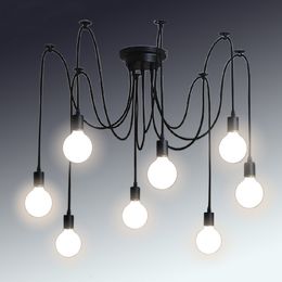 Lampadario classico retrò E27 lampada a sospensione portalampada gruppo Edison fai da te illuminazione lampade lanterne accessori filo messenger