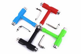 Solid Skateboard Tool Metal Skate T-tool All In One ATB Multifunction Repairing Wrench
