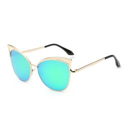 2020 new arrival metal sun glasses Fashion Brand Design Cat Eye Sunglasses Women Luxury Cat Eye Sun Glasses