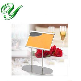 place card holders table number holder silver table card stand table decoration stainless steel 12cm business card standing holders wedding